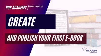 Create And Publish Your First E-book